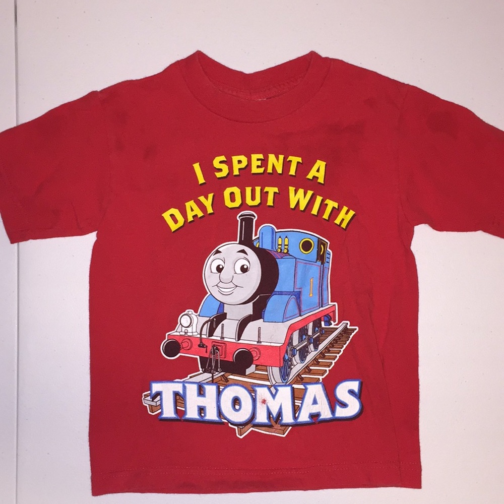 🚂🤩 Thomas the Train T-shirt 4T Red